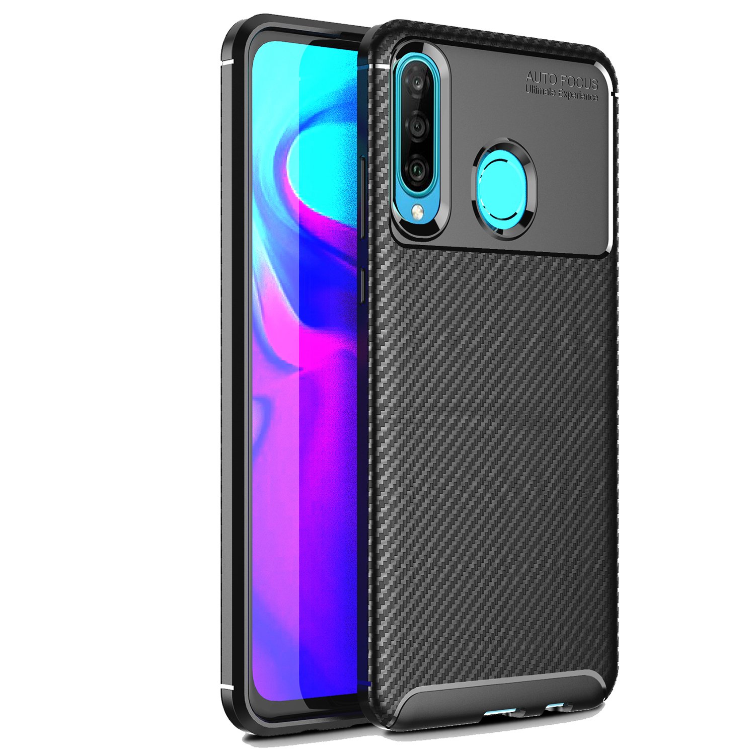 Lynxer Etui Ochronne Carbon do Huawei P30 Lite